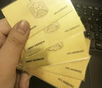 Индивидуальная технология гравировки, матовая золотая металлическая визитная карточка, печать на нержавеющей стали, VIP-карта, бесплатный дизайн.
Индивидуальная технология гравировки, матовая золотая металлическая визитная карточка, печать на нержавеющей стали, VIP-карта, бесплатный дизайн.