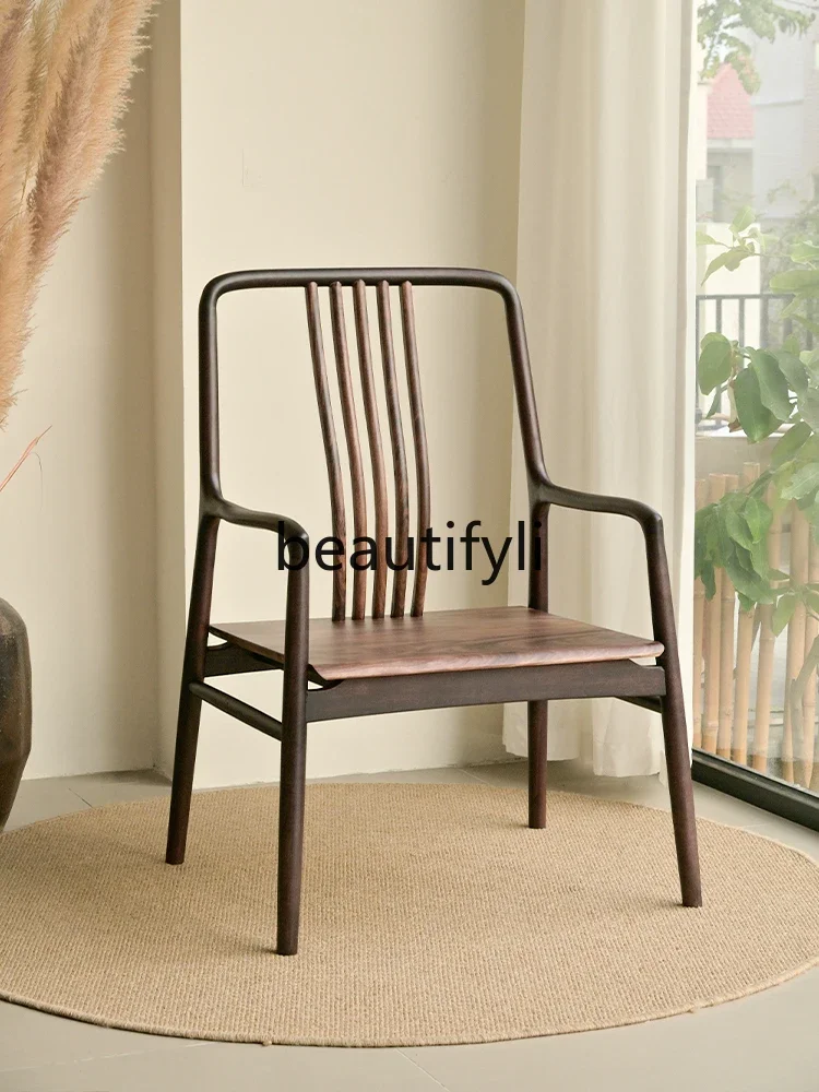 New Chinese-style solid wood tea chair office, tenon and mortise complete surrounding chair, ebony retro official hat chair2936
New Chinese-style solid wood tea chair office, tenon and mortise complete surrounding chair, ebony retro official hat chair2936