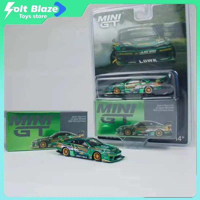 MINI GT 1/64 LB Nissan S15 SILVIA Fausto Racing LBWK Car Model Diecast Collectible Cars Model Boy Collection Birthday Gifts
MINI GT 1/64 LB Nissan S15 SILVIA Fausto Racing LBWK Car Model Diecast Collectible Cars Model Boy Collection Birthday Gifts