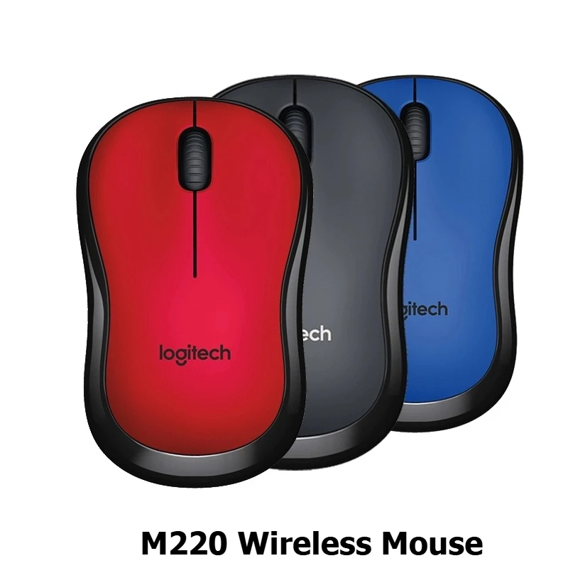 Logitech M220 Wireless Mouse Silent Click Noise Cancelling 1000 DPI Plug and Play for PC Mac Laptop Computer Red Blue Gray
Logitech M220 Wireless Mouse Silent Click Noise Cancelling 1000 DPI Plug and Play for PC Mac Laptop Computer Red Blue Gray