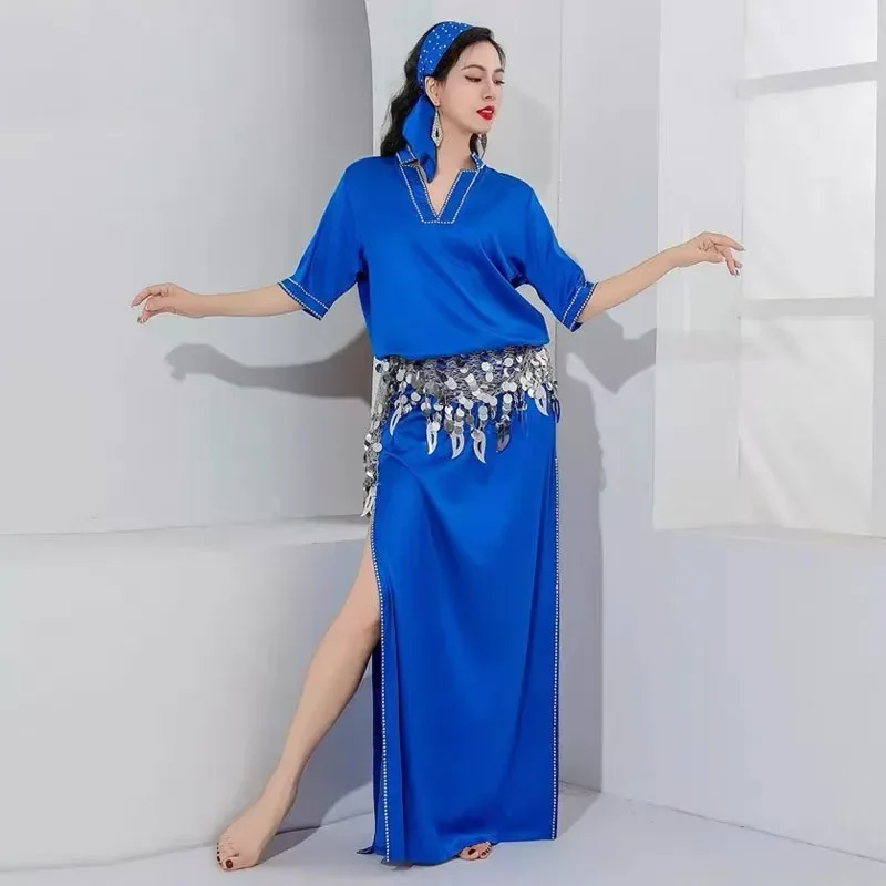 Egyptian Belly Dance Dress, Saidi Costume,Baladi Galabeya, Fallahi Abaya, Oriental Kaftan Dress 3pcs Cotton Robe+headdress+Belt
Egyptian Belly Dance Dress, Saidi Costume,Baladi Galabeya, Fallahi Abaya, Oriental Kaftan Dress 3pcs Cotton Robe+headdress+Belt