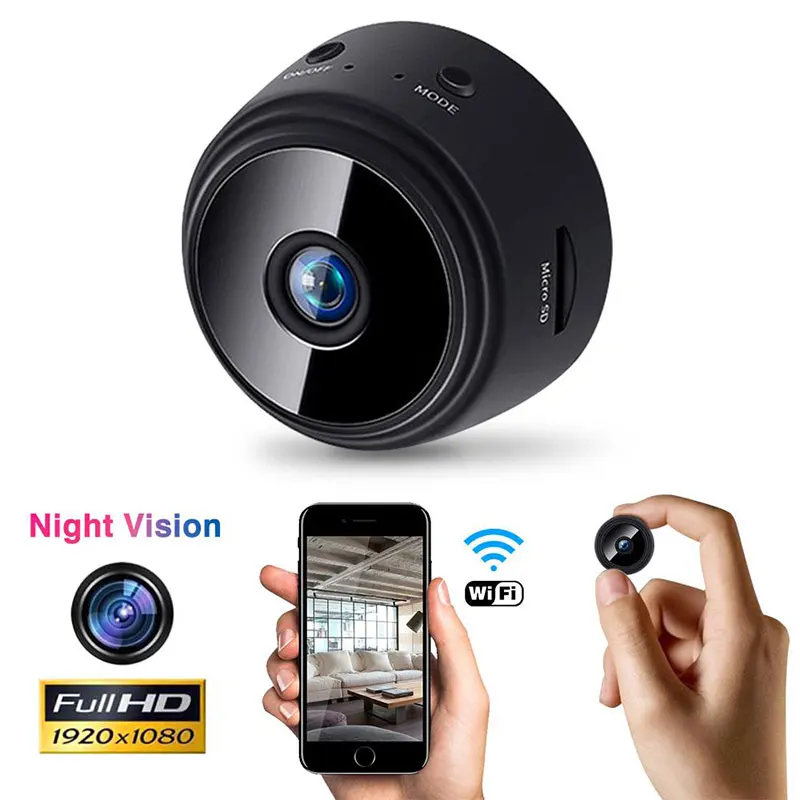 HD 1080P Mini Wifi Camera IR Night Vision Motion Detection Security CCTV IP Camera Wireless Alarm Push Video Surveillance System
HD 1080P Mini Wifi Camera IR Night Vision Motion Detection Security CCTV IP Camera Wireless Alarm Push Video Surveillance System