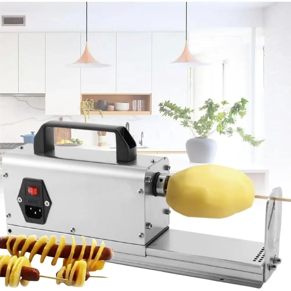 Professional Potato Chip Machine with Slicer, Handle, and Dual Blades for Home and Business Use
Professional Potato Chip Machine with Slicer, Handle, and Dual Blades for Home and Business Use