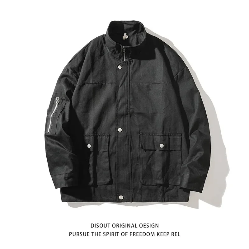 Loose Youth Sunshine Long Sleeves Large Men's Clothing Europe America Simple Style Spring Autumn Brand Lapel Zipper Men's Jacket
Loose Youth Sunshine Long Sleeves Large Men's Clothing Europe America Simple Style Spring Autumn Brand Lapel Zipper Men's Jacket