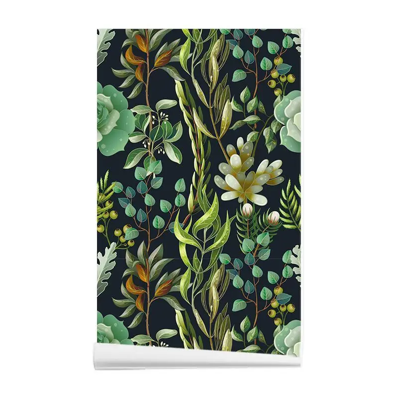 Dark Botanical Wallpaper Self Adhesive Tropical Greenery & Succulent Print Peel and Stick Wall Sticker for Kitchen Cabinet DIY
Dark Botanical Wallpaper Self Adhesive Tropical Greenery & Succulent Print Peel and Stick Wall Sticker for Kitchen Cabinet DIY