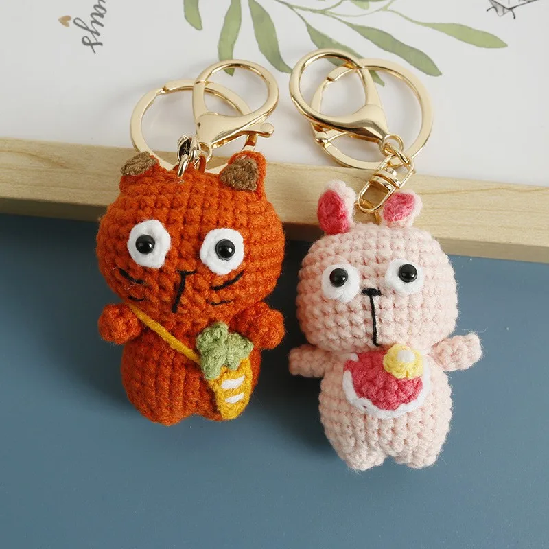 Cartoon Kitten Crochet Keychain Handmaking Knitting Small Cat Doll Keyrings For Couple Gifts Cute Crochet Kitten Keyrings 2025
Cartoon Kitten Crochet Keychain Handmaking Knitting Small Cat Doll Keyrings For Couple Gifts Cute Crochet Kitten Keyrings 2025