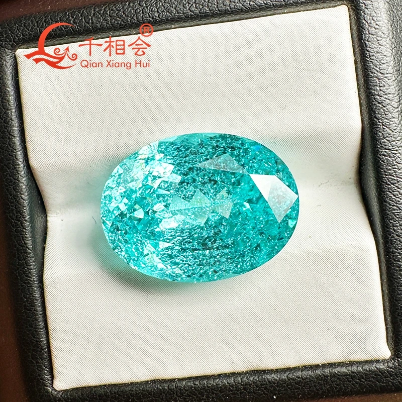 Huge 20-30CT YAG Created Neon Blue Paraiba Tourmaline Loose Gemstone, Oval Cut Lab Grown Paraiba Stone for Custom Jewelry
Huge 20-30CT YAG Created Neon Blue Paraiba Tourmaline Loose Gemstone, Oval Cut Lab Grown Paraiba Stone for Custom Jewelry
