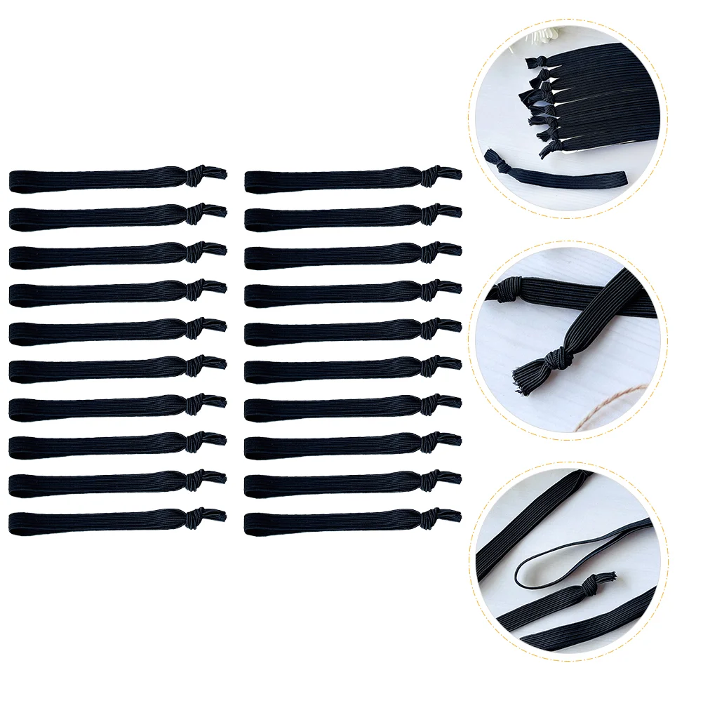 20 Pcs High Elastic Thin Men's Wrist Hair Bands Black Adjustable Knot Accessories for Yoga Running Sports Everyday
20 Pcs High Elastic Thin Men's Wrist Hair Bands Black Adjustable Knot Accessories for Yoga Running Sports Everyday