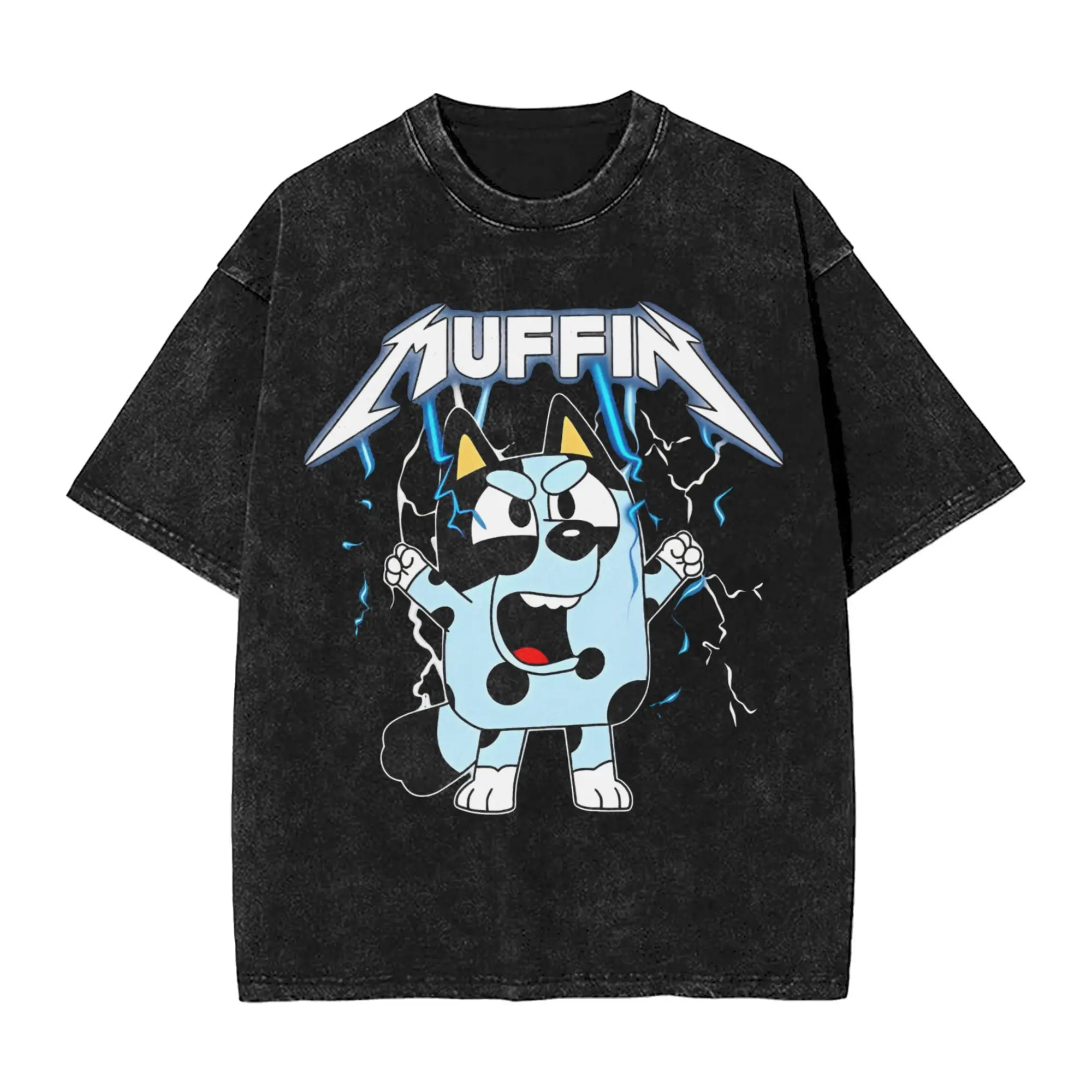 Washed T Shirt Rock Dog Muffin Hip Hop Vintage T-Shirt Oversize Streetwear 100% Cotton Summer Tops Tee Shirt Men Women
Washed T Shirt Rock Dog Muffin Hip Hop Vintage T-Shirt Oversize Streetwear 100% Cotton Summer Tops Tee Shirt Men Women
