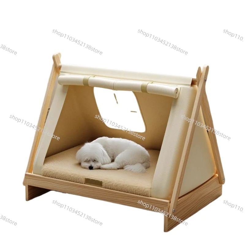 Solid Wood Dog Bed Off the Ground Pet Tent Kennel Enclosed Security Winter Warm Small Dog
Solid Wood Dog Bed Off the Ground Pet Tent Kennel Enclosed Security Winter Warm Small Dog