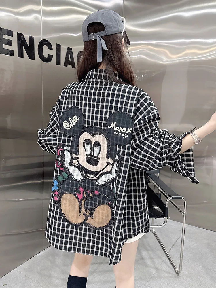 Briti Sle Plaid Loose Women's irt 2026 New Casual Cartoon Top Faionable Versatile Cotton Long Sve Collar
Briti Sle Plaid Loose Women's irt 2026 New Casual Cartoon Top Faionable Versatile Cotton Long Sve Collar