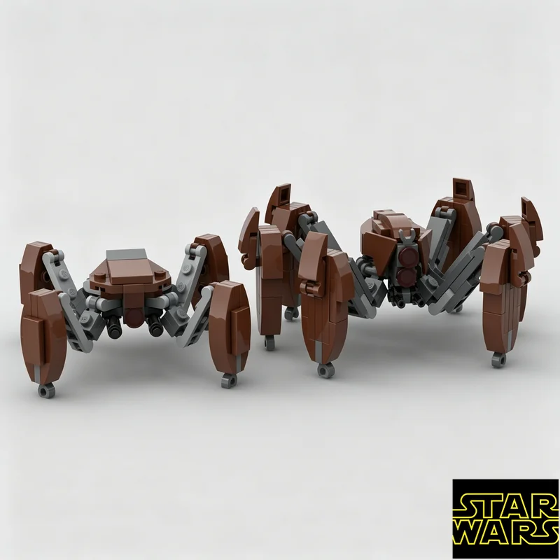 219pcs MOC Crab Droids Muckrackers Combat Droid Model Splicing Blocks Assembly DIY Set Children Toys
219pcs MOC Crab Droids Muckrackers Combat Droid Model Splicing Blocks Assembly DIY Set Children Toys
