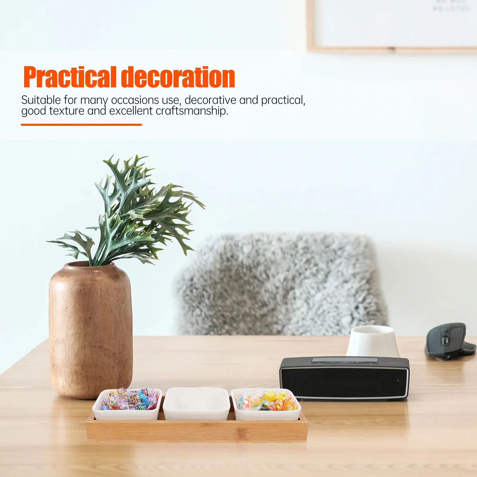 1 pc Snack Storage Tray Ceramic Fruit Box Lightweight Multi-Compartment Food Display Plate For Home Office Desktop
1 pc Snack Storage Tray Ceramic Fruit Box Lightweight Multi-Compartment Food Display Plate For Home Office Desktop