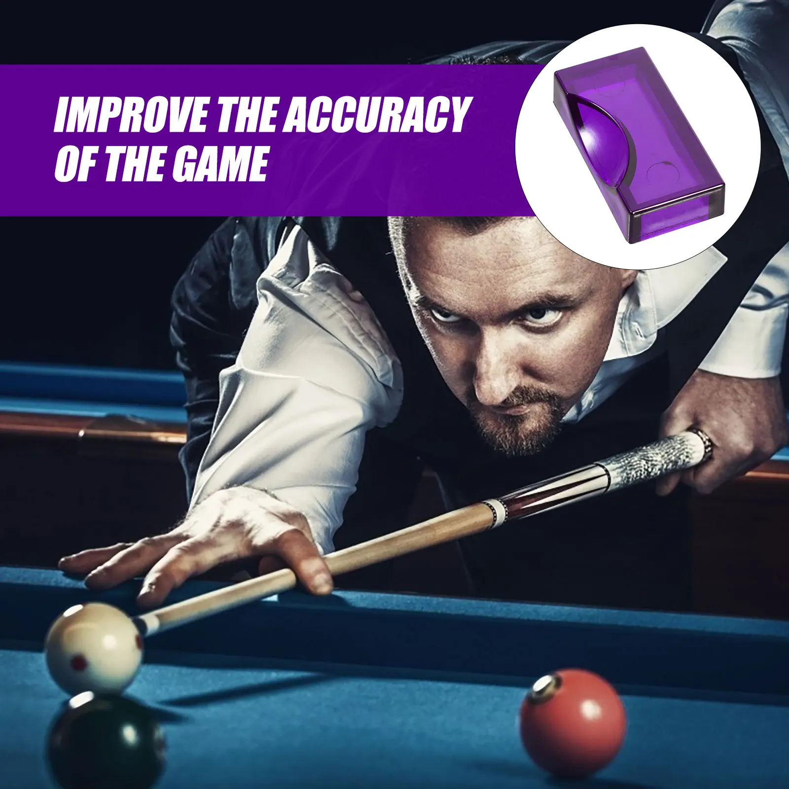 Billiard Ball Locator Purple Position Marker for All Tables Easy Clean Compact Snooker Accessories Game Improvement Tool
Billiard Ball Locator Purple Position Marker for All Tables Easy Clean Compact Snooker Accessories Game Improvement Tool