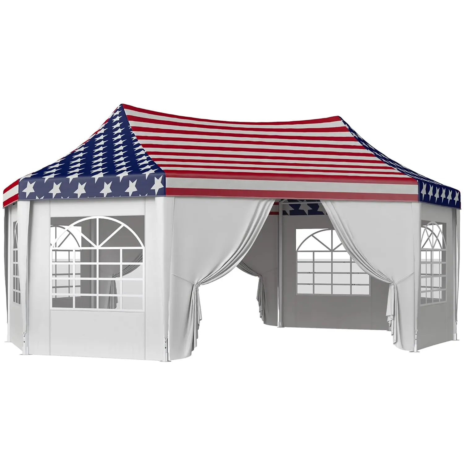 22.3 x 16.4 ft Party Tent, Heavy Duty Event Tent with Sidewalls, 2 Doors and 6 Windows, Outdoor Gazebo Shelter for, Customized
22.3 x 16.4 ft Party Tent, Heavy Duty Event Tent with Sidewalls, 2 Doors and 6 Windows, Outdoor Gazebo Shelter for, Customized