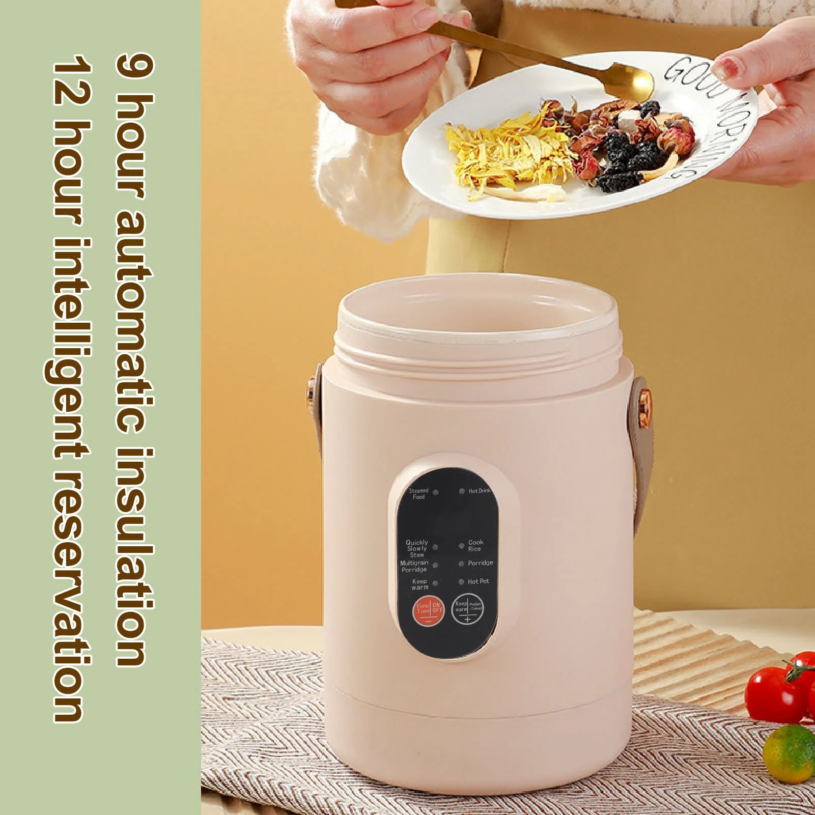 Portable Electric Stew Pot 500W Multi Functional Small Electric Stew Cup with Stainless Steel Steaming Basket
Portable Electric Stew Pot 500W Multi Functional Small Electric Stew Cup with Stainless Steel Steaming Basket