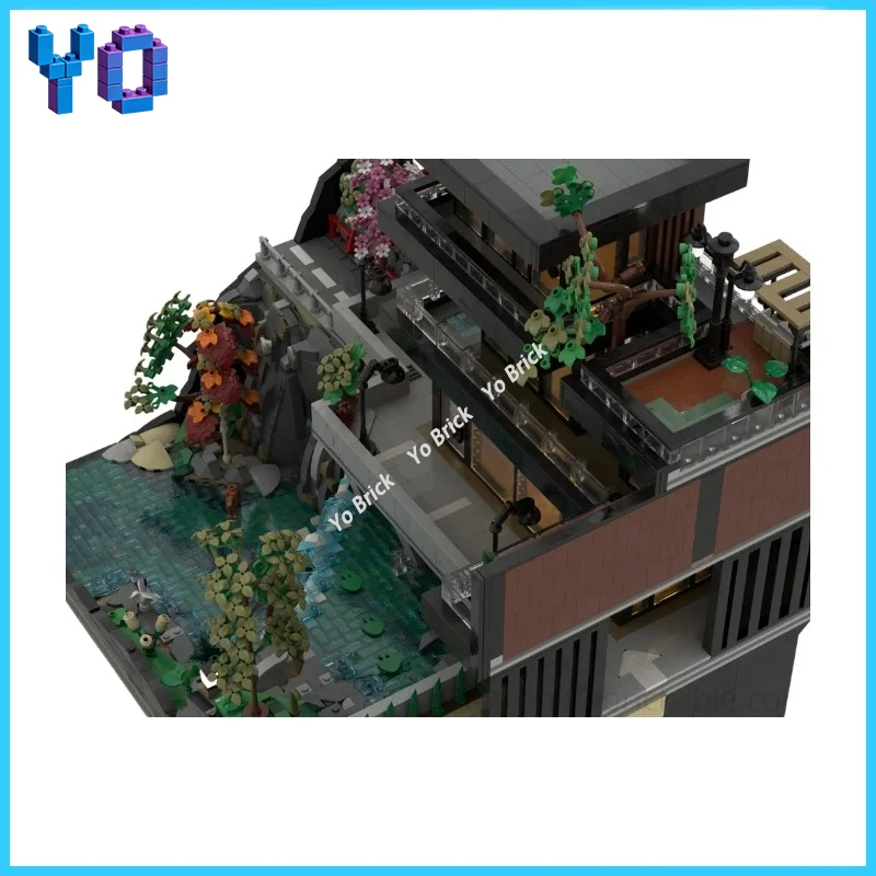 Modern Japanese Waterfall Villa Bricks Landscape House Model Ideal Gift for Architecture Block Collectors
Modern Japanese Waterfall Villa Bricks Landscape House Model Ideal Gift for Architecture Block Collectors