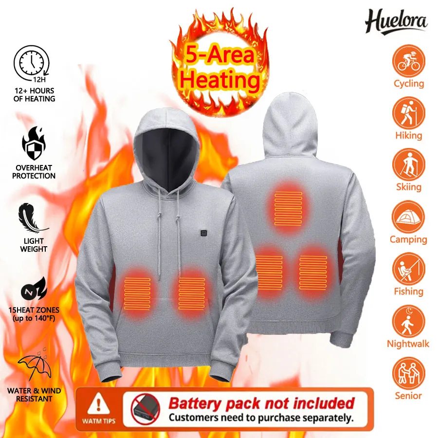 5 Zone Heated Outdoor Hoodie Men Women Heated Jacket Winter Washable Warm Motorcycle Camping Coat (Not Included The Power Bank)
5 Zone Heated Outdoor Hoodie Men Women Heated Jacket Winter Washable Warm Motorcycle Camping Coat (Not Included The Power Bank)