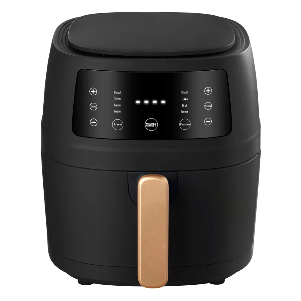 Air Fryer 5L Large Capacity Smart Automatic Household Multi-Function LED Ouchscreen Deep Fryer Without Oil Black EU Plug
Air Fryer 5L Large Capacity Smart Automatic Household Multi-Function LED Ouchscreen Deep Fryer Without Oil Black EU Plug