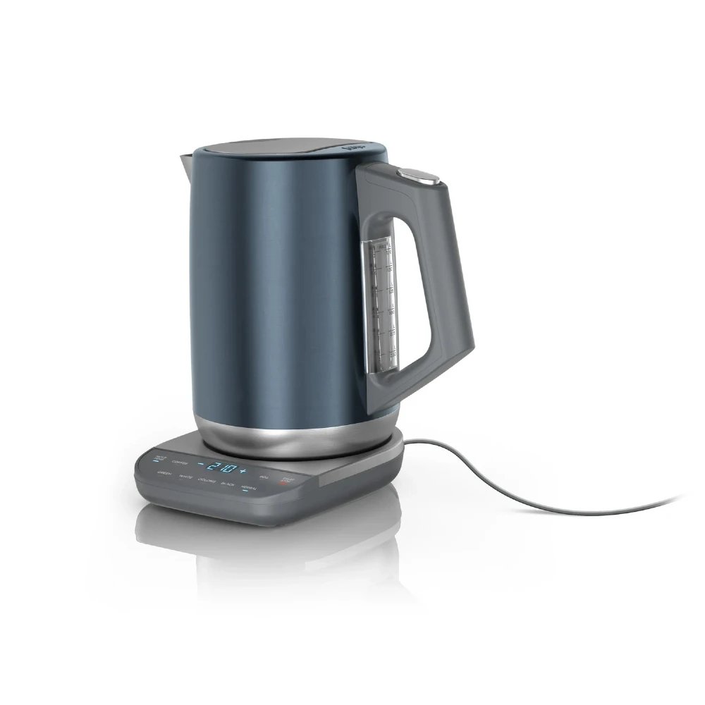 Blue Stainless Precision Temperature Electric Kettle 7-Cup Capacity with 7 Presets Rapid Boil for Perfect Tea Coffee Brewing
Blue Stainless Precision Temperature Electric Kettle 7-Cup Capacity with 7 Presets Rapid Boil for Perfect Tea Coffee Brewing