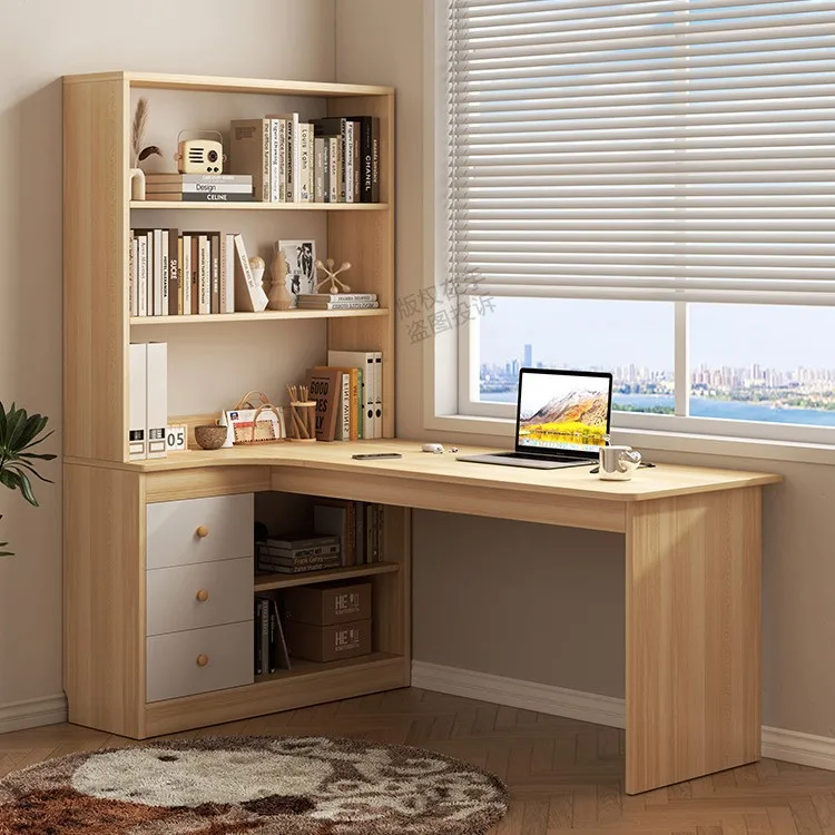 Modern Corner Desktop Bookshelf Bookcase Integrated Student Desk Combination Computer Desk Household Writing Bedroom Study Table
Modern Corner Desktop Bookshelf Bookcase Integrated Student Desk Combination Computer Desk Household Writing Bedroom Study Table