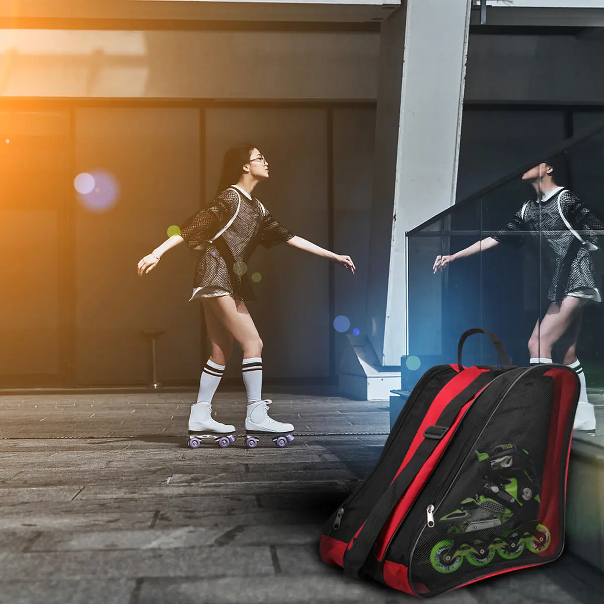 Roller Skate Shoes Container Ice Skates Bag Skating Accessories for Women
Roller Skate Shoes Container Ice Skates Bag Skating Accessories for Women