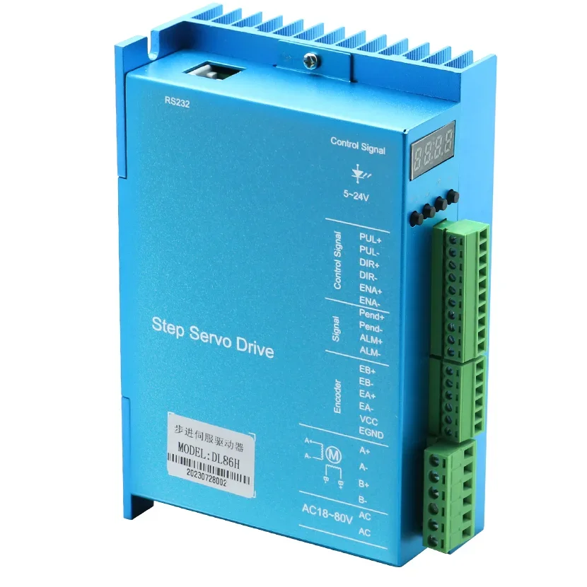 HLTNC DL86H Digital Driver Closed Loop Stepper Driver Digital Display for Nema 34
HLTNC DL86H Digital Driver Closed Loop Stepper Driver Digital Display for Nema 34