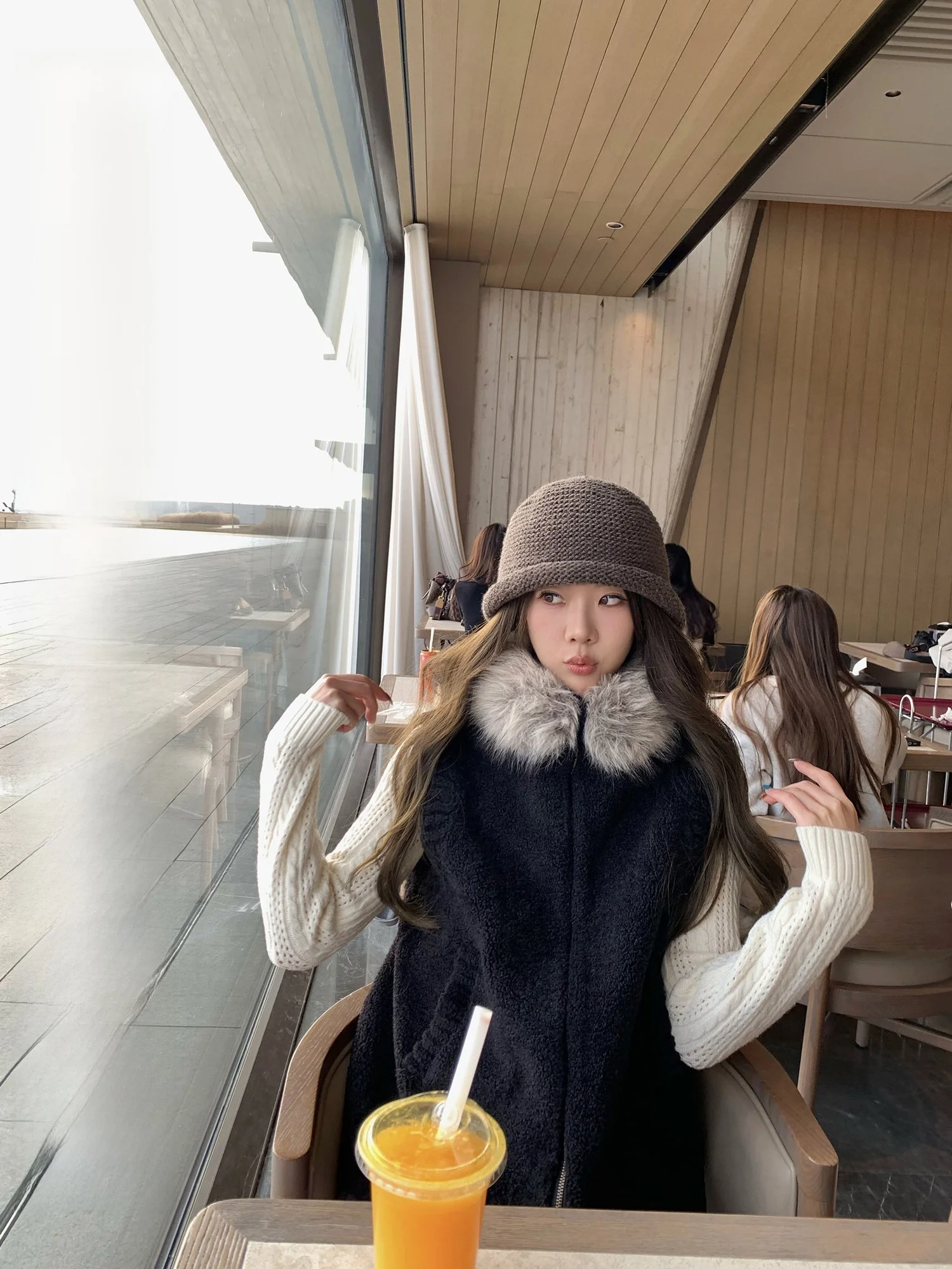 Aeronline ds Time Difference Lamb Fur Collar Vest Bla Casual Svel Top Vintage Sle Women's Outerwear Polyester ...
Aeronline ds Time Difference Lamb Fur Collar Vest Bla Casual Svel Top Vintage Sle Women's Outerwear Polyester ...