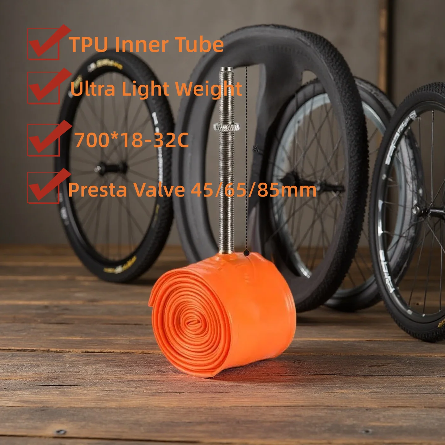 TOHORO 700C18 25 28 32 Road Bicycle TPU Inner Tube Cycling Bike Ultralight 45/65/85mm French Valve Inner Tube 29 Inch Inner Tube
TOHORO 700C18 25 28 32 Road Bicycle TPU Inner Tube Cycling Bike Ultralight 45/65/85mm French Valve Inner Tube 29 Inch Inner Tube