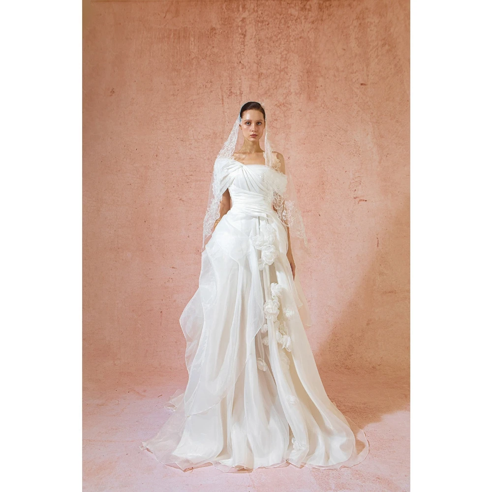ESBRIDE Court Wedding Dress for Bride Lace Appliques Wedding Dresses Sleeveless Vestidos De Novia White Princess Wedding Gown
ESBRIDE Court Wedding Dress for Bride Lace Appliques Wedding Dresses Sleeveless Vestidos De Novia White Princess Wedding Gown