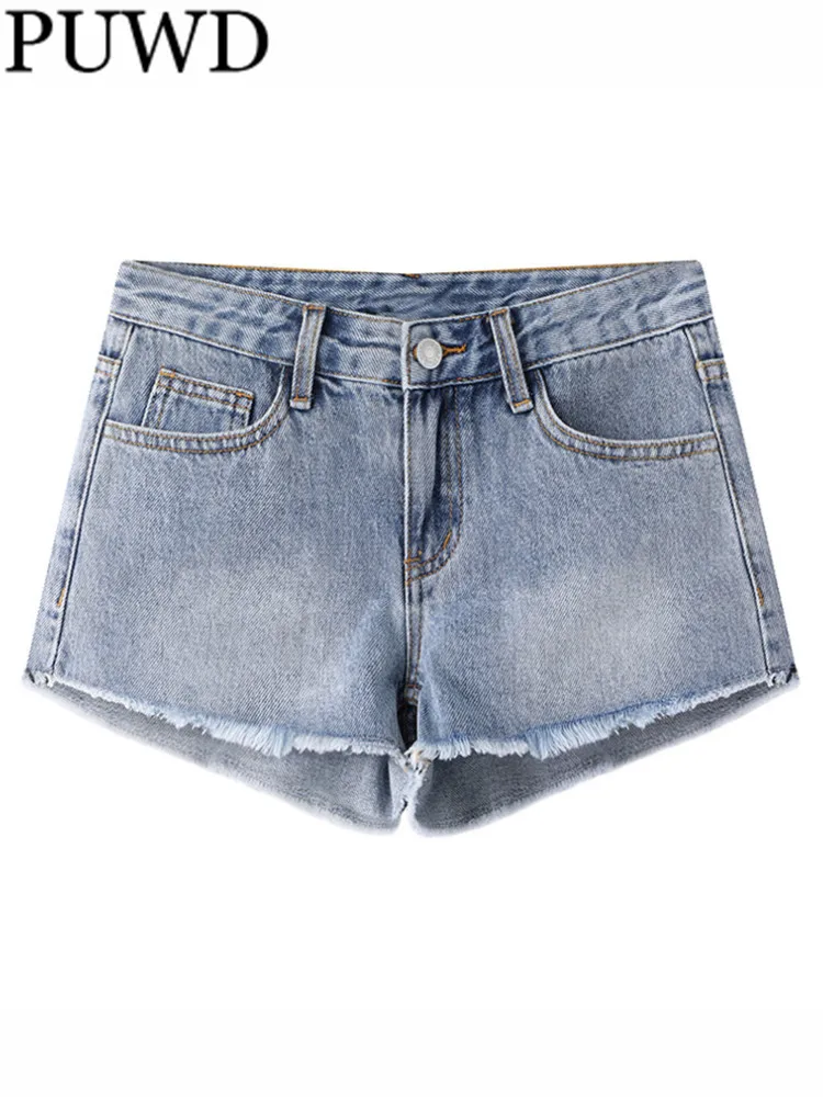 PUWD Casual Women Blue Denim Slim Shorts 2023 Summer Vintage Low Waist Zipper Fly Female Bottoms Chic
PUWD Casual Women Blue Denim Slim Shorts 2023 Summer Vintage Low Waist Zipper Fly Female Bottoms Chic