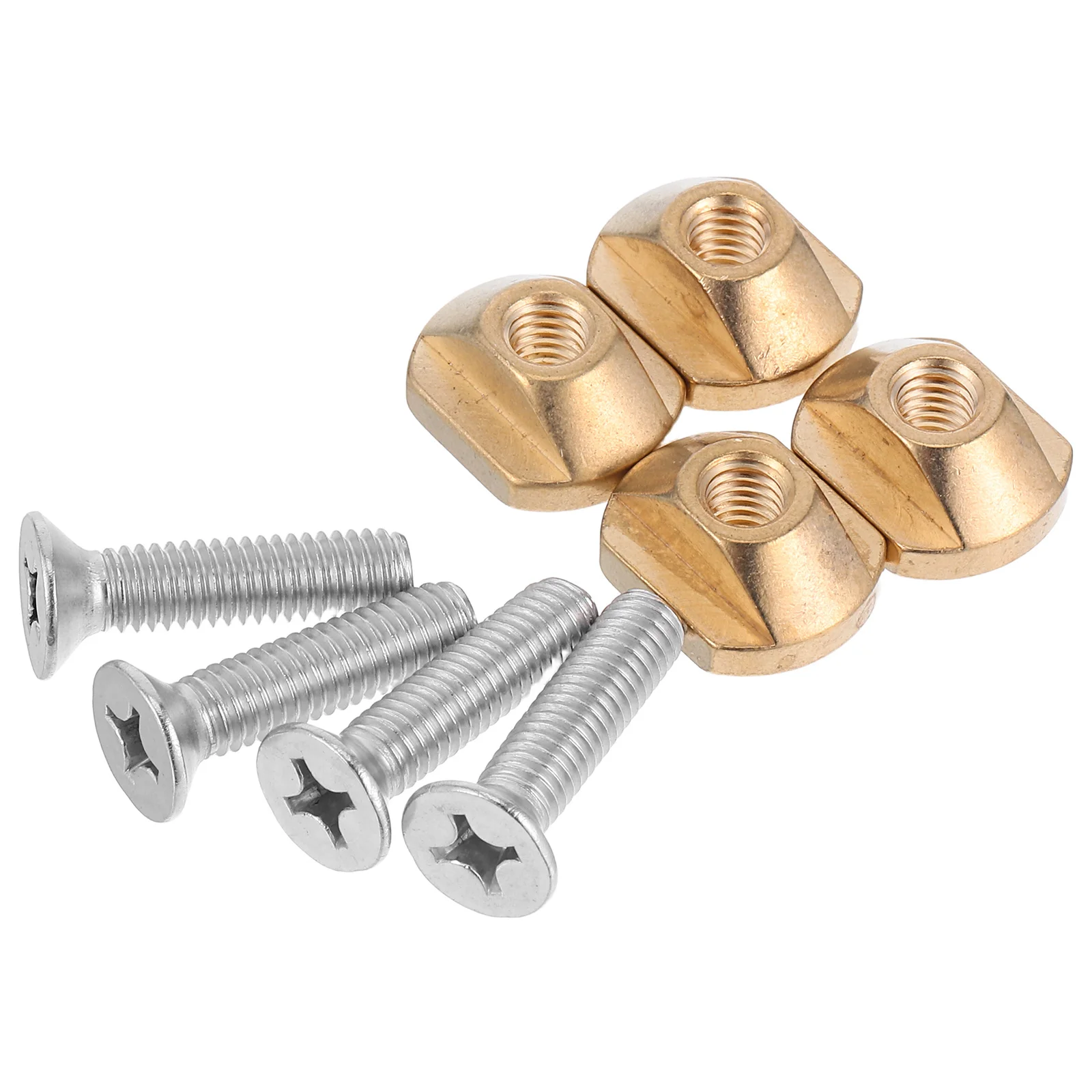 4Sets Board Screws Brass T Track Nuts with Washers for Hydrofoil Stability Wing Butterfly Bolts Hardware Fitting
4Sets Board Screws Brass T Track Nuts with Washers for Hydrofoil Stability Wing Butterfly Bolts Hardware Fitting