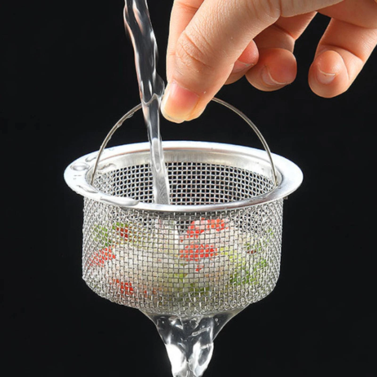 Mesh Sink Strainer Arched Handle Mesh Sink Basket Kitchen Hardware Open Top Polished Drainage
Mesh Sink Strainer Arched Handle Mesh Sink Basket Kitchen Hardware Open Top Polished Drainage