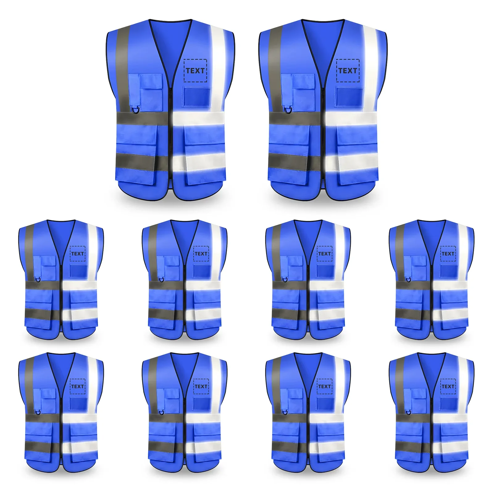 S-5XLSafety Vest 10 Pack, Custom Logo Construction Vest Hi Vis Workwear Railway Coal Miners Builders Uniform Vest
S-5XLSafety Vest 10 Pack, Custom Logo Construction Vest Hi Vis Workwear Railway Coal Miners Builders Uniform Vest