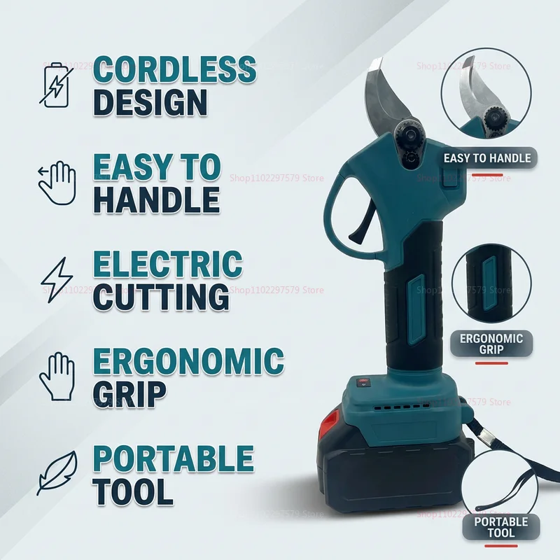 Brushless Electric Pruning Shears Garden Tool Cordless Electric Garden Scissors Fruit Tree For 18V Battery Branche Cutter
Brushless Electric Pruning Shears Garden Tool Cordless Electric Garden Scissors Fruit Tree For 18V Battery Branche Cutter