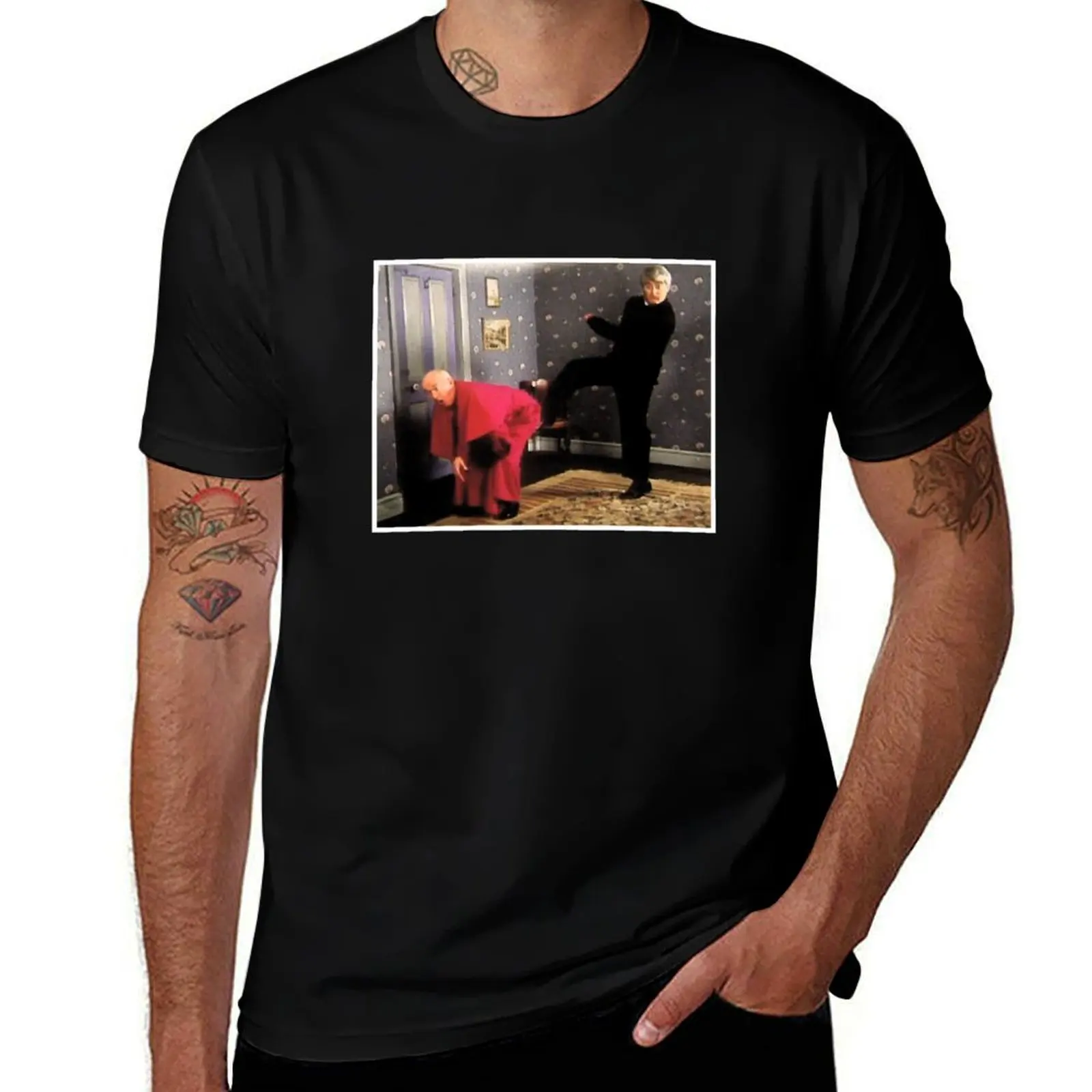 Father Ted - Framed Picture of Bishop Brennan Being Kicked up the Arse T-Shirt plain quick drying men t shirts
Father Ted - Framed Picture of Bishop Brennan Being Kicked up the Arse T-Shirt plain quick drying men t shirts