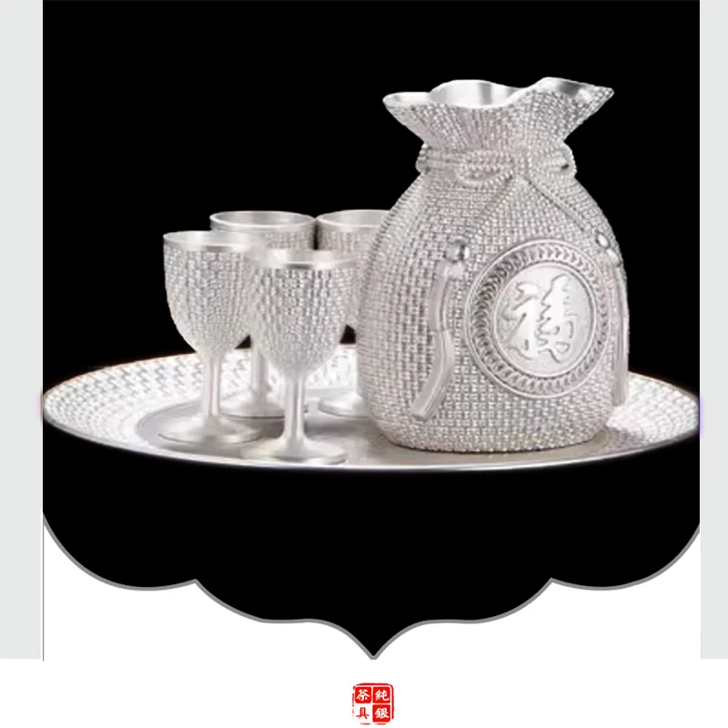 Чайный сервиз из стерлингового серебра, новый чайный сервиз B03 ifu 999 пробы, серебряный винный сервиз для ног, 1 тарелка, 1 горшок, 4 чашки, чайный сервиз kumg fu, китайские
Чайный сервиз из стерлингового серебра, новый чайный сервиз B03 ifu 999 пробы, серебряный винный сервиз для ног, 1 тарелка, 1 горшок, 4 чашки, чайный сервиз kumg fu, китайские