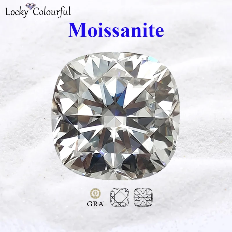 Moissanite Square Cushion Cut D Color VVS1 for Beads Charms DIY Jewelry Making Bracelet Earrings Materials with GRA Certificate
Moissanite Square Cushion Cut D Color VVS1 for Beads Charms DIY Jewelry Making Bracelet Earrings Materials with GRA Certificate