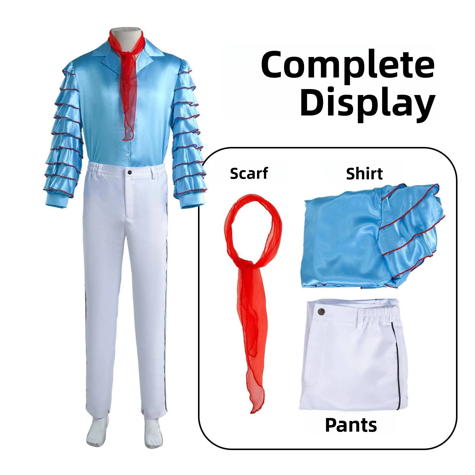 Stanley Blue Shirt Cosplay Costume Movie Adaptation for Halloween Party Masquerade And Themed Events Women's Traditional Wear
Stanley Blue Shirt Cosplay Costume Movie Adaptation for Halloween Party Masquerade And Themed Events Women's Traditional Wear