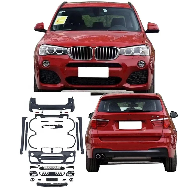M Style Body Kit for BMW X3 F25 LCI 2014-2017 for Classic Auto Part Front Bumper Rear Bumper
M Style Body Kit for BMW X3 F25 LCI 2014-2017 for Classic Auto Part Front Bumper Rear Bumper