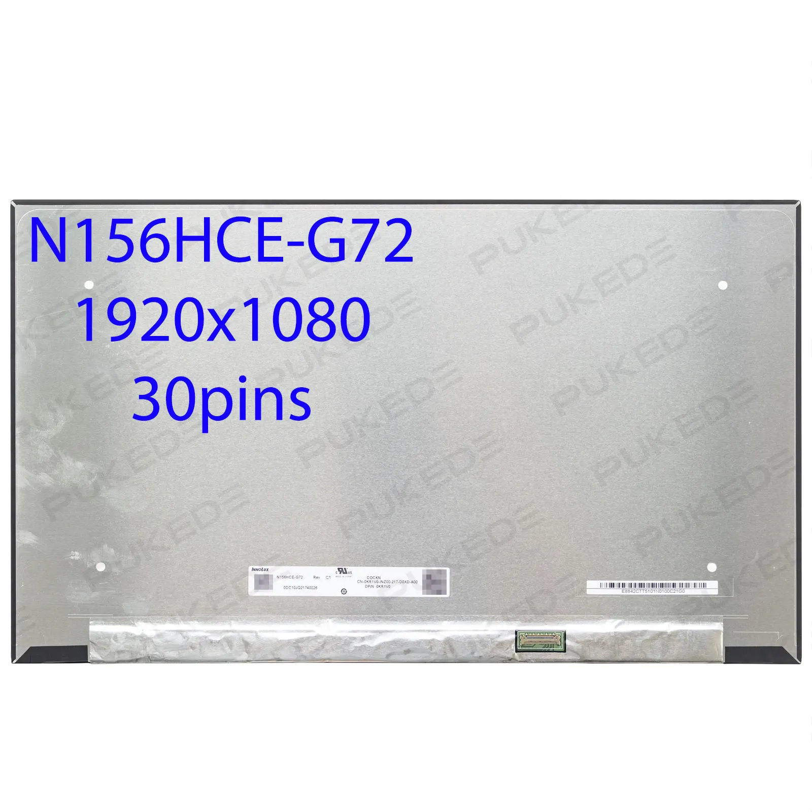 15.6inch IPS Laptop LCD Screen N156HCE-G72 fit NV156FHM-N4W LP156WFE-SPF1 for Dell Inspiron Vostro 7510 FHD1920x1080 30pins eDP
15.6inch IPS Laptop LCD Screen N156HCE-G72 fit NV156FHM-N4W LP156WFE-SPF1 for Dell Inspiron Vostro 7510 FHD1920x1080 30pins eDP