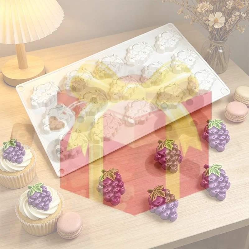 【HG】Grape Skewers Bananas Shape Silicone Molds Chocolate Mousse Cake Mold Dessert Cheesecake Bakeware Mould For DIY Pastry Candy
【HG】Grape Skewers Bananas Shape Silicone Molds Chocolate Mousse Cake Mold Dessert Cheesecake Bakeware Mould For DIY Pastry Candy