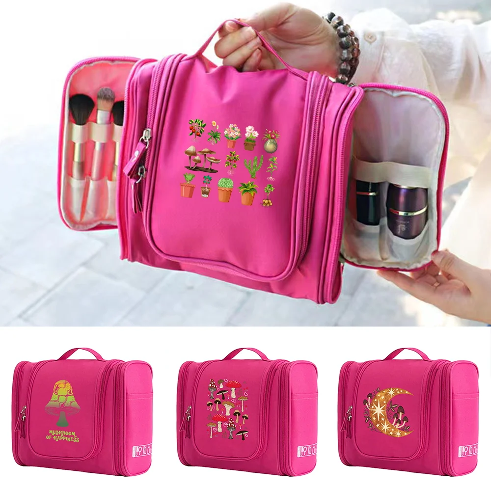 Cosmetic Bags MakeUp Bag Zipper Handbag Make Up Case Women Wash Pouch Hook Up Travel Camping Toiletry Organizer Mushroom Print
Cosmetic Bags MakeUp Bag Zipper Handbag Make Up Case Women Wash Pouch Hook Up Travel Camping Toiletry Organizer Mushroom Print