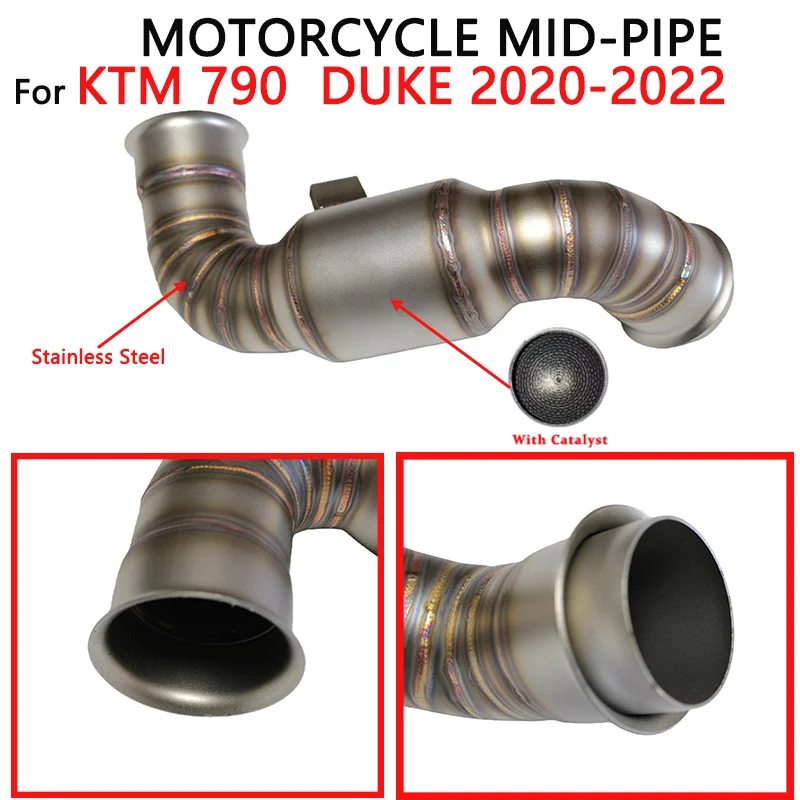 Для KTM 790 DUKE 2020-2022 мотоциклетные выхлопные системы Escape Moto, труба среднего звена из нержавеющей стали, оригинальный глушитель
Для KTM 790 DUKE 2020-2022 мотоциклетные выхлопные системы Escape Moto, труба среднего звена из нержавеющей стали, оригинальный глушитель
