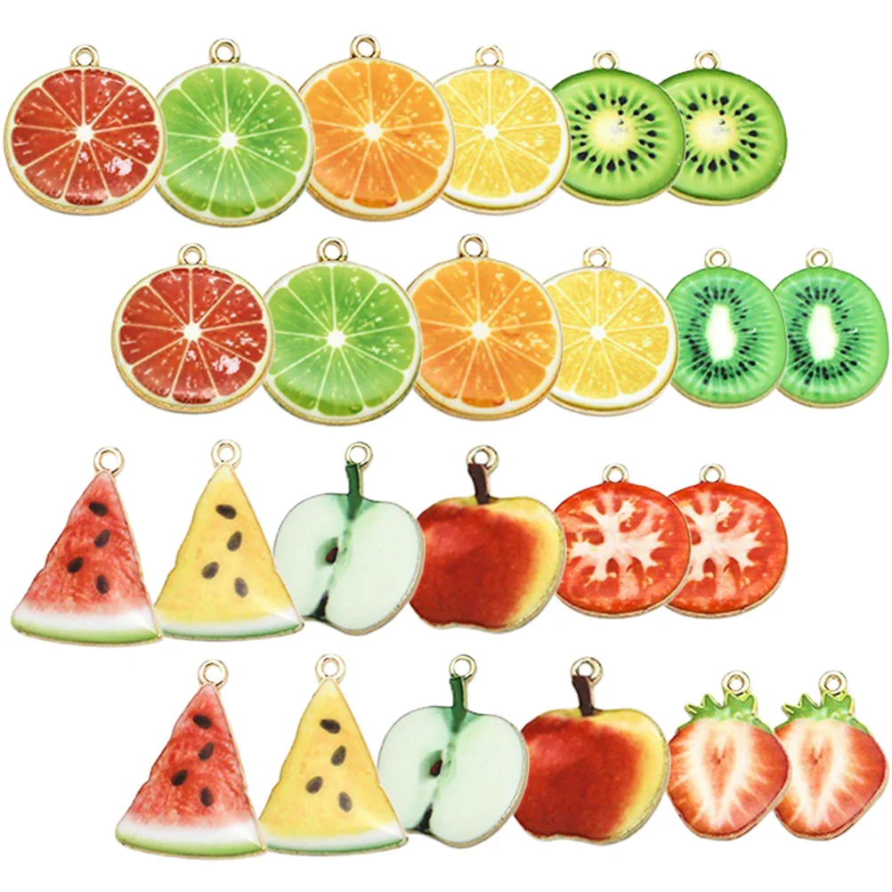 45 Pcs Artificial Fruit Pendant Key Chain Supplies Decor Bracelet Slices Charms Alloy DIY Material
45 Pcs Artificial Fruit Pendant Key Chain Supplies Decor Bracelet Slices Charms Alloy DIY Material