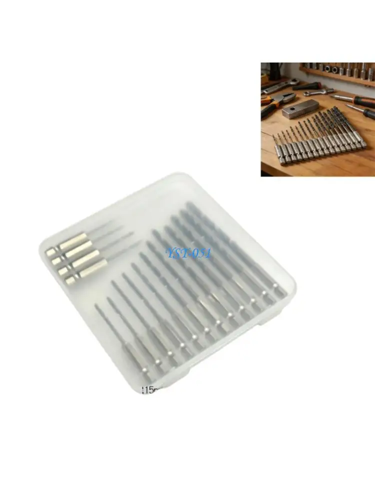 E15A 16Pcs Quick Changing Shank Drill Bits Twist Drill Bit 1.5-6.5Mm Repair
E15A 16Pcs Quick Changing Shank Drill Bits Twist Drill Bit 1.5-6.5Mm Repair