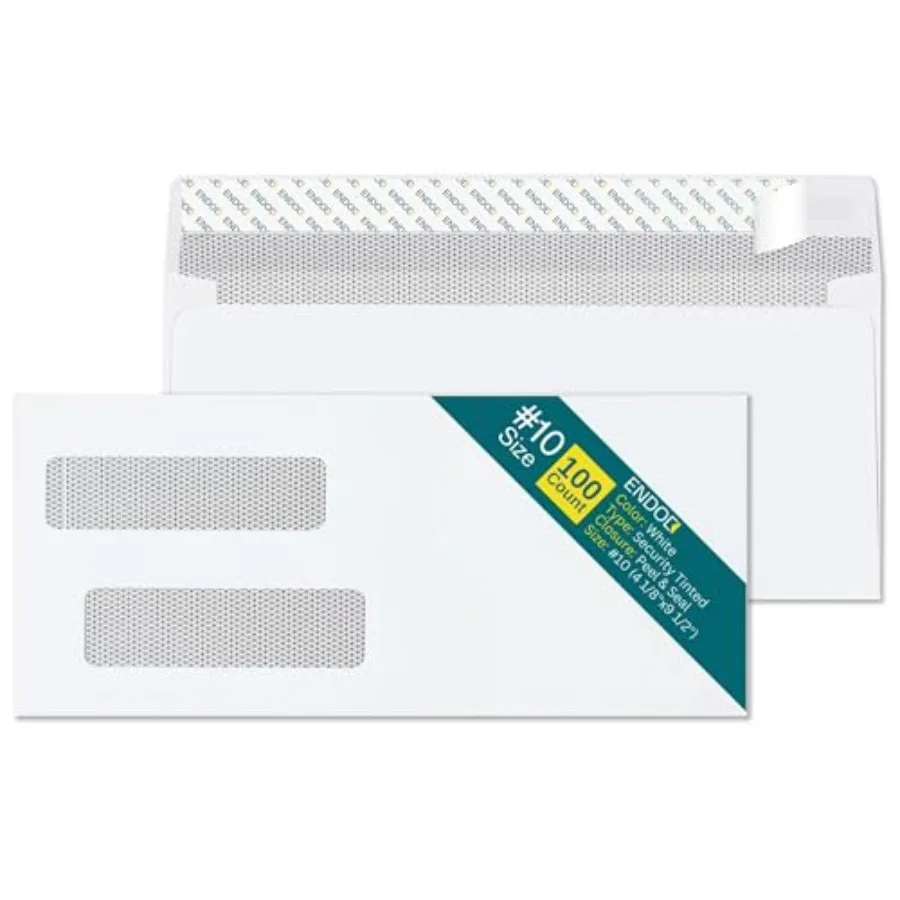 Security Envelopes Self Seal - 100/Pack - for Quickbooks Invoices and Business Statements - Security Tinted Envelopes - 24 lb/
Security Envelopes Self Seal - 100/Pack - for Quickbooks Invoices and Business Statements - Security Tinted Envelopes - 24 lb/