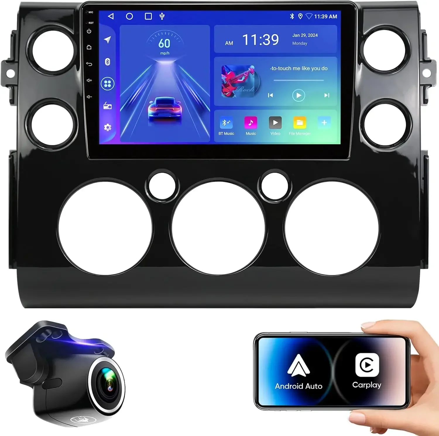 2G+32G Car Stereo Radio for Toyota FJ Cruiser 2007-2018 Android13 with CarPlay&Android Auto 9 Inch Touch Screen Car Head Unit
2G+32G Car Stereo Radio for Toyota FJ Cruiser 2007-2018 Android13 with CarPlay&Android Auto 9 Inch Touch Screen Car Head Unit
