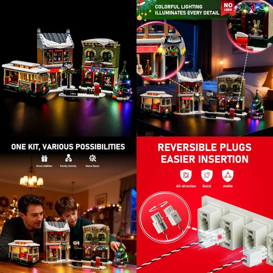 Led Lighting Kit for LEGO-10308 Holiday Main Street - Compatible with Lego Icons Building Model- Not Include Lego Set
Led Lighting Kit for LEGO-10308 Holiday Main Street - Compatible with Lego Icons Building Model- Not Include Lego Set