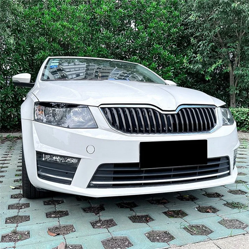 Крышка передней фары автомобиля, лампа для век, отделка бровей, ABS для Skoda Octavia MK3 2015-2017, глянцевый черный, аксессуары-
Крышка передней фары автомобиля, лампа для век, отделка бровей, ABS для Skoda Octavia MK3 2015-2017, глянцевый черный, аксессуары-